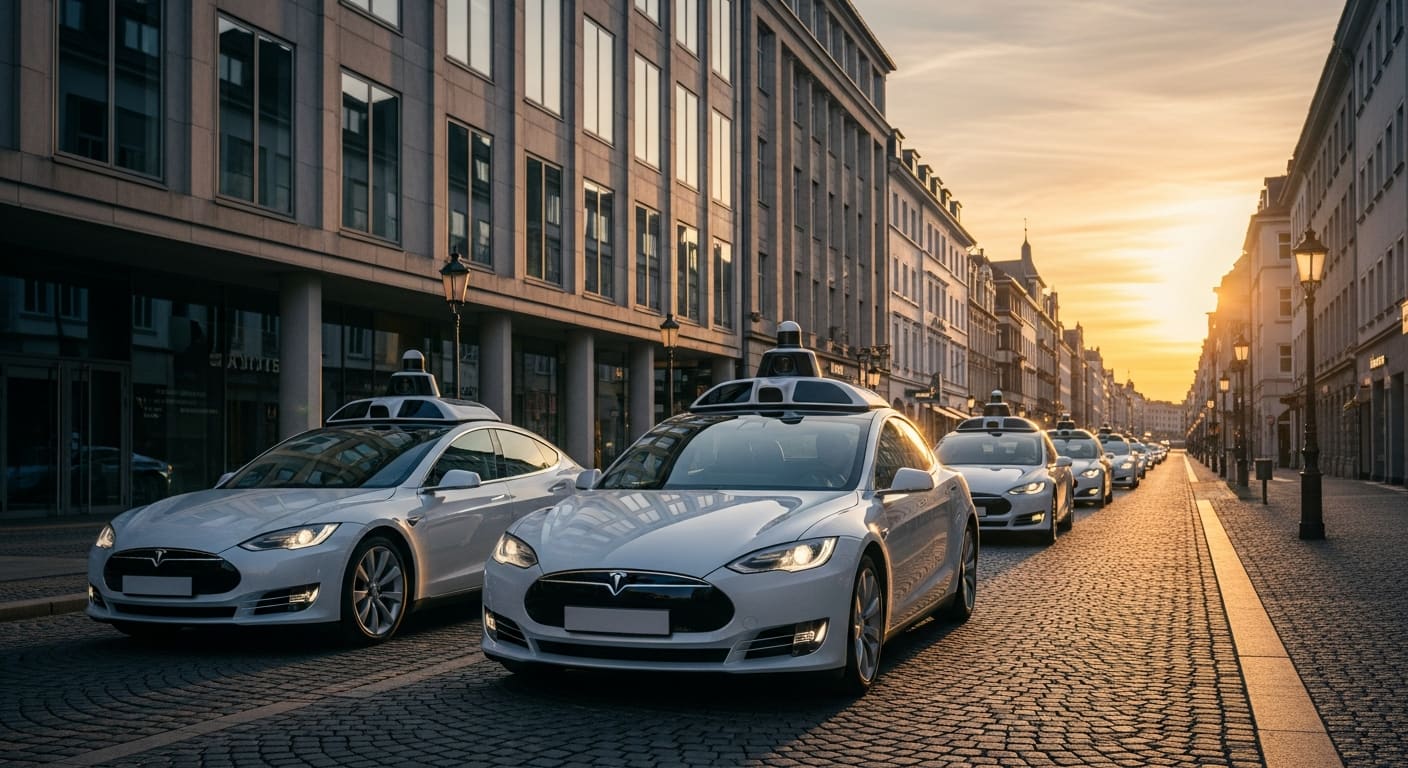 Tesla's Robotaxi Fleet Launches in 12 Major European Cities